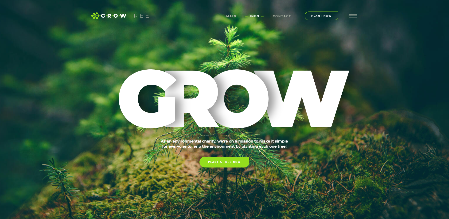 Grow - параллакс сайт